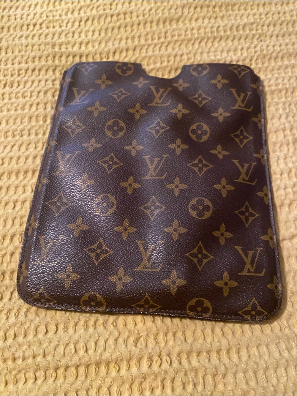 Louis Vuitton Authentic Monogram Canvas iPad Case / Tablet Sleeve